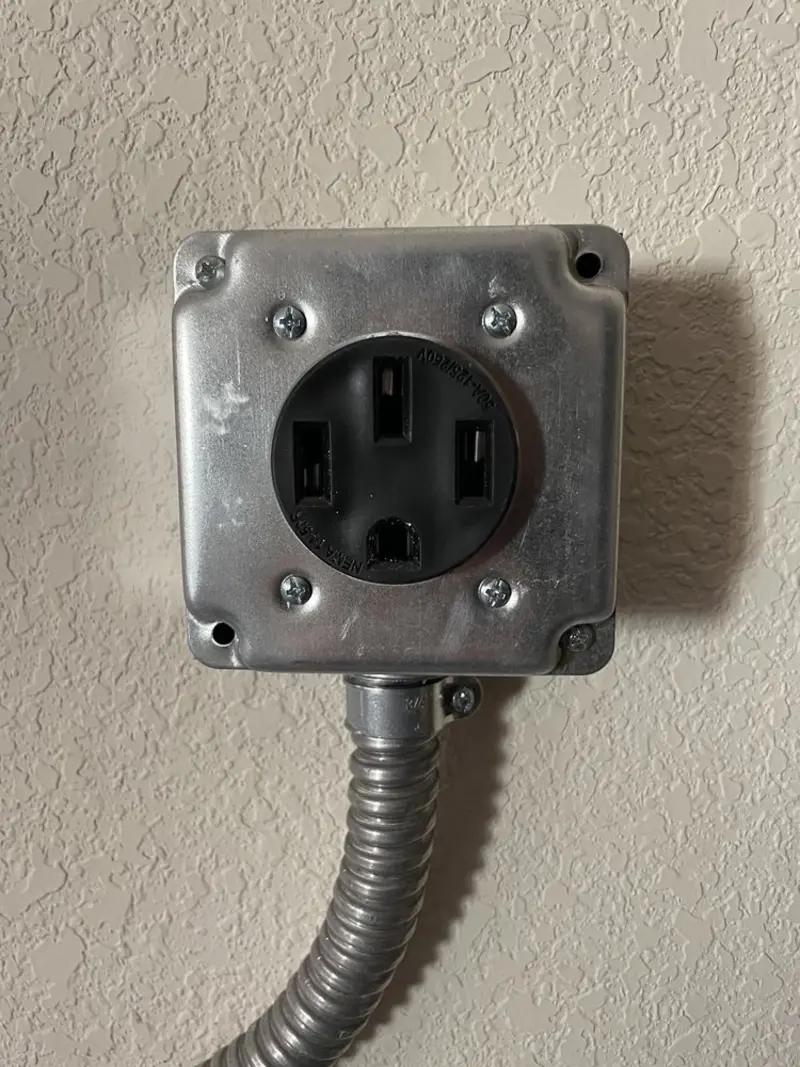 NEMA 14-50 outlet installed for Smart Home Electrical in Elizabeth